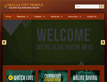 Tablet Screenshot of dallascitytemple.org